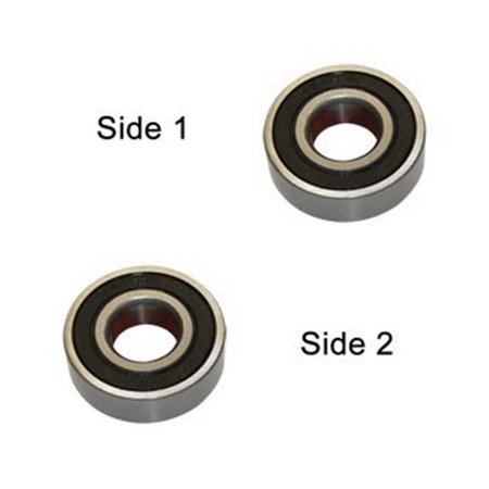 SUPERIOR ELECTRIC Replacement Ball Bearing - 2 x Seal, ID 9 mm x OD 26 mmx W 8 mm, PK 2 SE 629-2RS